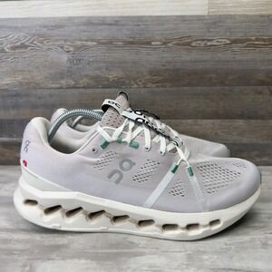 On Cloudsurfer Mens Size 11 Running Shoes Pearl Ivory 3MD10422143 CloudTec Phase